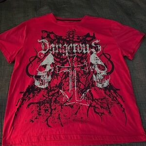 Red Graphic Men's Shirt